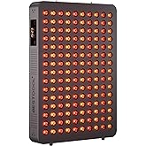 BestQool Red Light Therapy Device, 4 Wavelengths Full Body Near Infrared Red Light Therapy for Face, Elite Grade Dual Chip 150 LEDs, High Power Output Red Light Panel and Infrared Light Lamp. 250W.