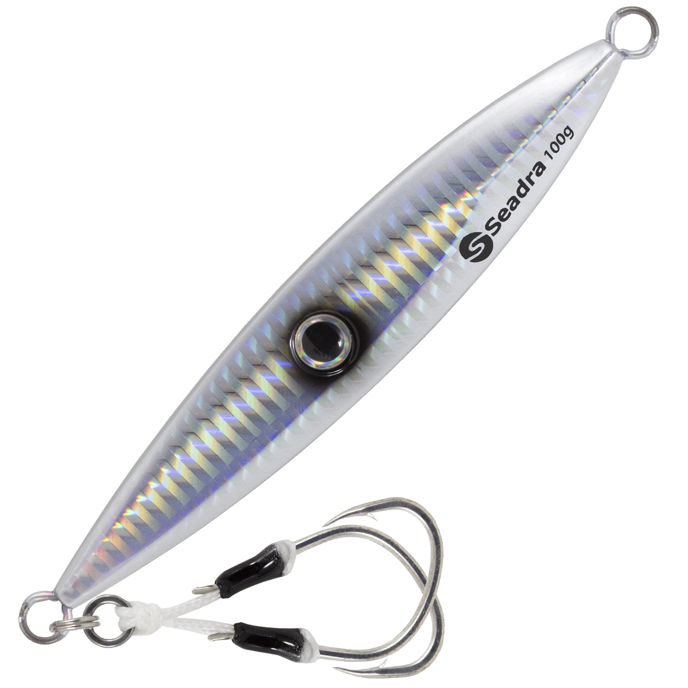 Seadra Strike Eye Slow Jig (Holo Silver, 80gm)