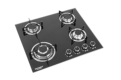 Buy Kutchina Hb 4b Eco Bl 60 Glass 4 Burners Hobs Black Online At