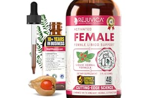 Rejuvica Health Activated Female - Advanced Female Libido Support Supplement - Liquid Delivery for Better Absorption - Maca, Horny Goat Weed, Damiana & More!