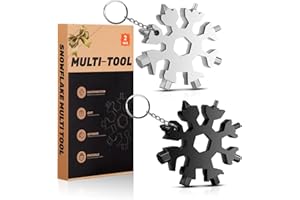GOEDLI Stocking Stuffers Gifts for Men,18-in-1 Snowflake multi tools Christmas Gifts-Cool Gadgets for Men-Unique Mens Gifts Ideas for Him,Husband,Dad,Grandpa,Teens,Adults,Boys,Boyfriend（2 Packs）