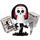 Funko The Grim Adventures of Billy & Mandy - Grim with Scythe + ToyBop Protector: Pop! TV Animation Figure (with Pop Protector Collector Case Box Gift Set)