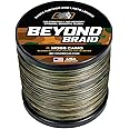 Beyond Braid Braided Fishing Line -Super Strong - Abrasion Resistant - No Stretch -Blue Camo, Moss Camo, White, Green, Pink, Blue, 4 Strand 8 Strand
