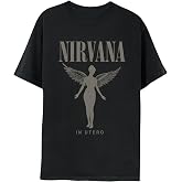 2Bhip Nirvana in Utero Winged Angel Vintage Style T Shirt | Officially Licensed Nirvana Merch, Distressed Vintage Style, 100% Cotton Crewneck Tee, Unisex Men Women, 90s Grunge