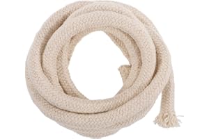 SUPVOX 100% Cotton Oil Lamp Wick 13mm Diameter Round Butter Lamp Wick Supply 2m for Kerosene Lanterns