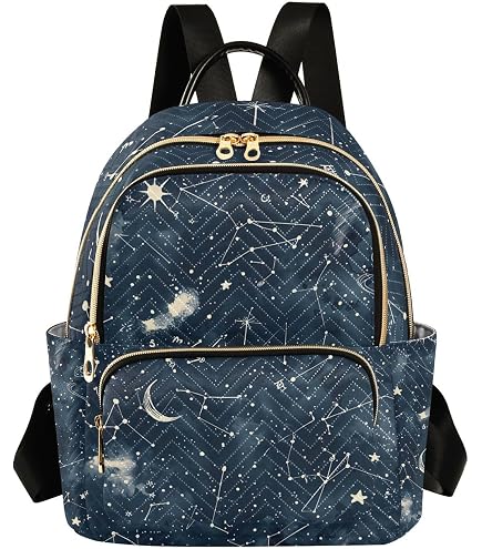 ALAZA Moon Stars Purple Galaxy Mini Backpack Purse for Women Travel Bag Lightweight Shoulder Bag Fashion Daypack : Clothing, Shoes & Jewelry