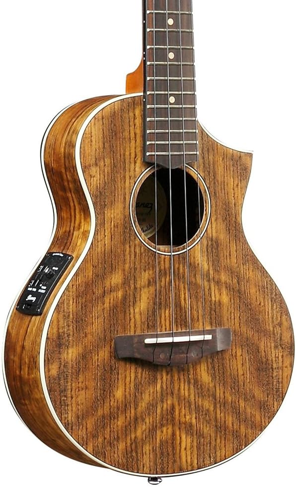 Ibanez, 4String Ukulele, Right, Open Pore Natural (UEWT14E) (Color