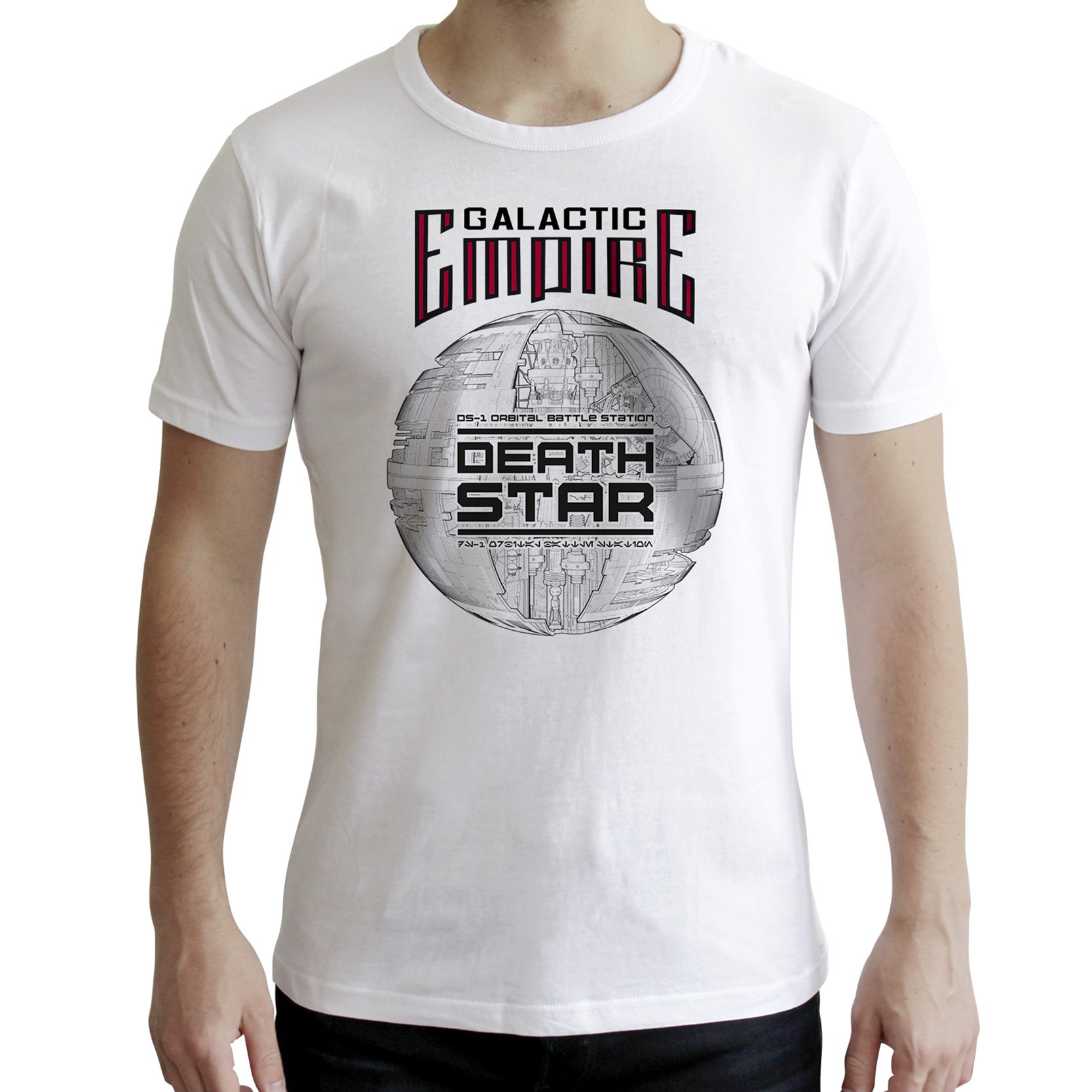 ABYstyle - STAR WARS - Tshirt - Death Star - men - white (S)