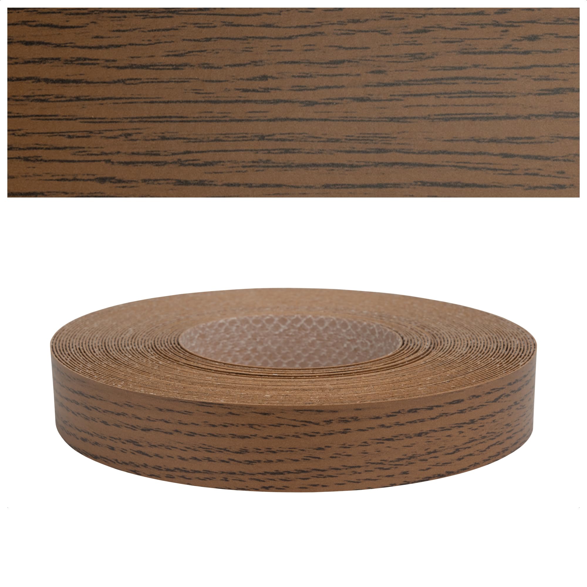 Mprofi MT® Melamine Edge Banding Oak Rustic | 22mm X 50m | Melamine Edging Tape | Iron-On Edge Trim with Hot Melt Adhesive | Durable & Easy to Apply for Furniture, Shelves & Worktops
