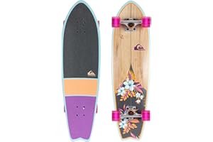 Quiksilver Fishtail Cruiser Skateboard 32 Inch – Durable Skateboard for Boys, Girls, Kids Ages 8+ – Stylish Design, Smooth Ride, Beginner Friendly Cruiser