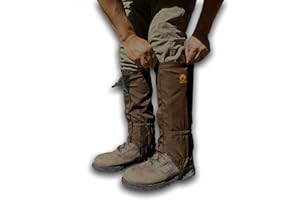Pike Trail Waterproof Adjustable Leg Gaiters: for Hiking in Mud, Sand, and Snow - Hunting, Mountain Climbing, or Snowshoeing