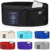 Original & Upgraded Running Belt for Women & Men – No-Bounce Fanny Pack with 4 Secure Pockets & Zipper for Phone, Money & Essentials – Flip Belt Style Design for Running, Travel & Everyday Use