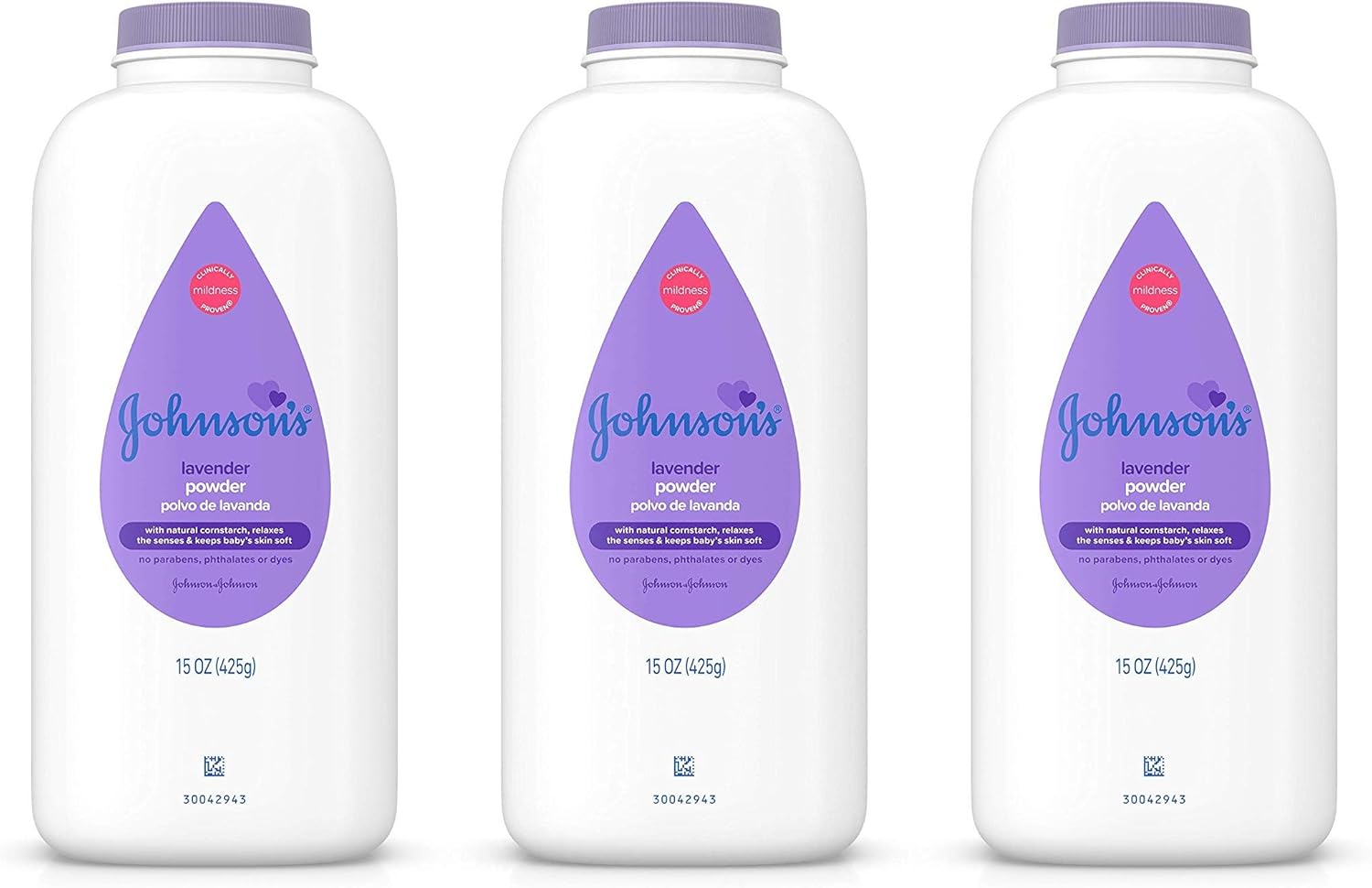 johnson's baby powder calming lavender