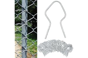 Hicarer 400 Pcs T Post Clips Metal Wire Fence Clips Galvanized Steel Tie Ez Twist Preformed Fencing Clip 11 Gauge Fence Ties for T-Posts/u-Posts (Sliver)
