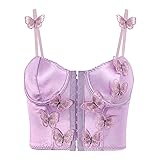 Testudineus Women Silky Satin Front Push Up Bustier