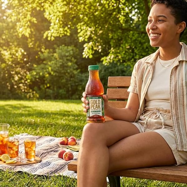 GOLD PEAK 10-PACK VARIETY TEA – 18.5 OZ BOTTLES – EXTRA SWEET, GEORGIA PEACH, LEMON SWEETENED, SWEET’D BLACK & SWEET GREEN – READY-TO-DRINK ICED TEA ASSORTMENT