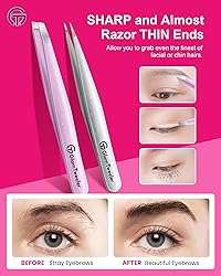 Expert Slant and Point Tip Tweezer Set with