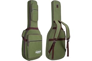 MUZNOTE Electric Guitar Bag Electric Guitar Case Reinforced 0.45 In Thick Sponge Soft Padded Guitar Case with 4 Pockets Electric Guitar Gig Bag, Neck Cradle,Back Hanger Loop for 39 Electric Guitars