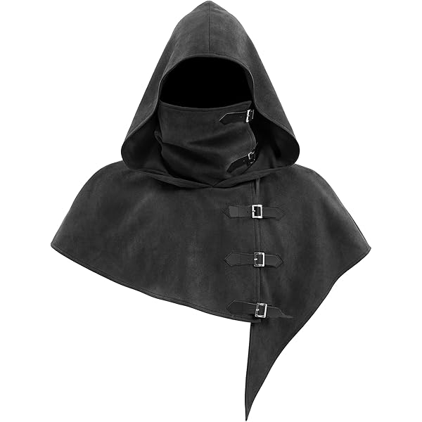 Cape De Ninja Multifonction - Renaissance Médiévale Cyberpunk - Cosplay Homme Femme