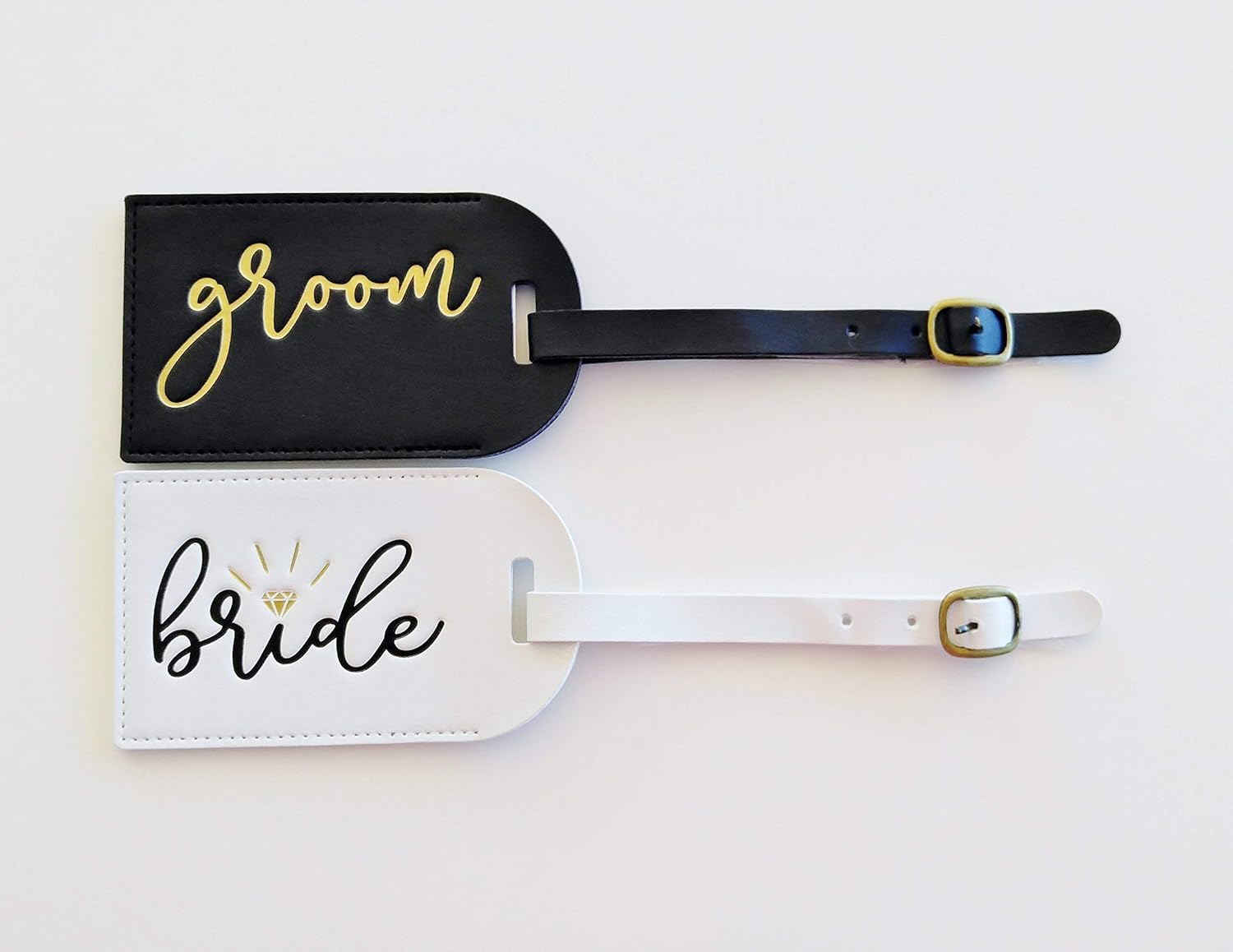 husband and wife luggage tags