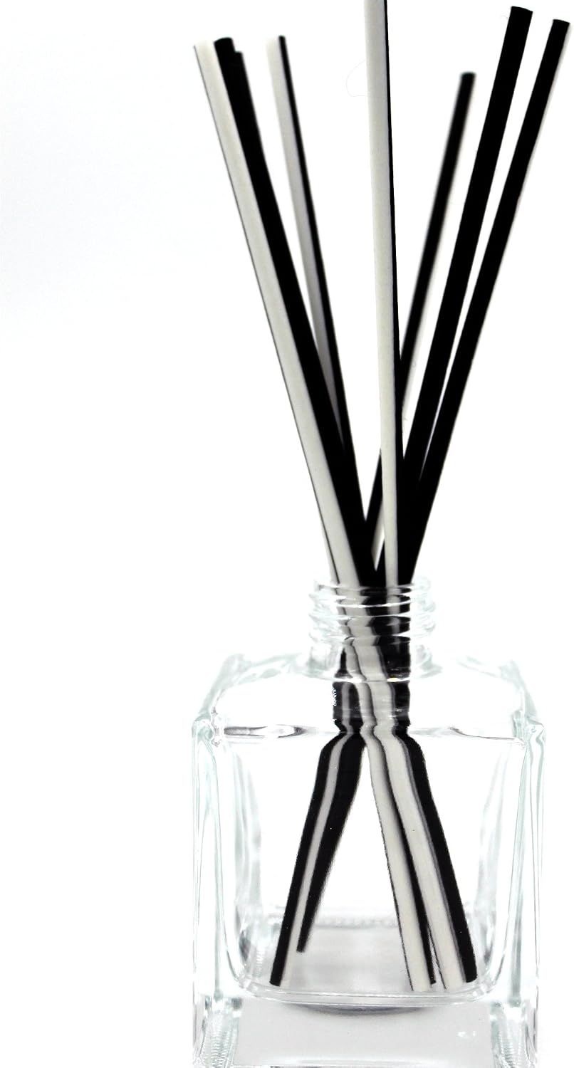 Frandy House Small Square Glass Diffuser Bottles Set of 4-2.5" High,50ml 1.7 fl oz. Fragrance Accessories Use for Diy Replacement Reed Diffuser Sets with Essential Oils,Reed Sticks. (50ML) - Image 4