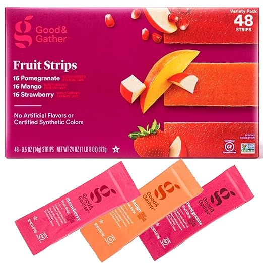 Fruit Strips Pomegranate, Mango and Strawberry Fruit