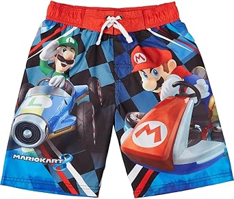 super mario brothers swim trunks