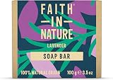 Faith In Nature Lavender Hand Soap Bar 100g Vegan Cruelty Free No SLS