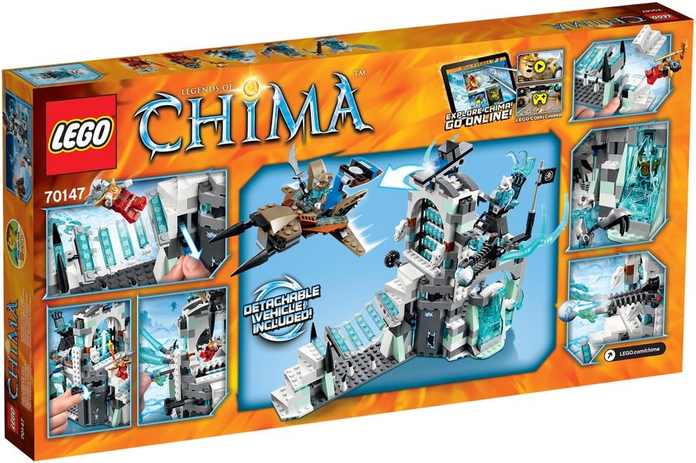 lego chima sir fangar's ice fortress