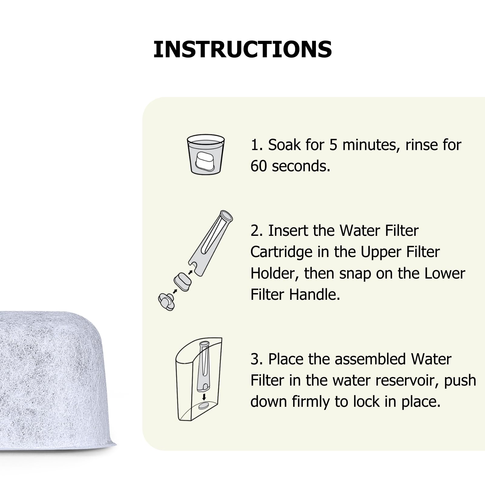 12 Pack Keurig Filter Replacement by Fanativita, Water Filter Cartridges, Fit All Keurig Coffee Makers (2-Year Supply)