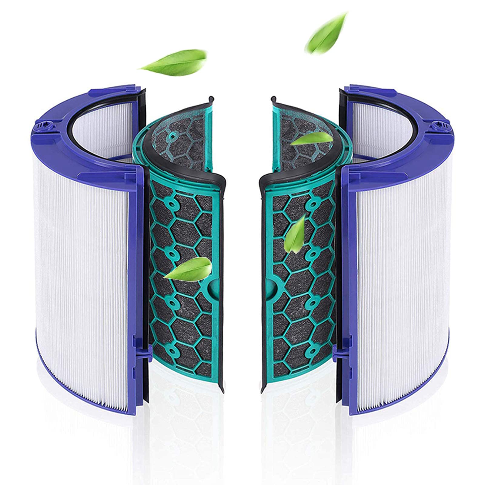 Bamboost Replacement Parts HEPA Filter Compatible with Dyson HP04 TP04 DP04 TP05 HP05 Pure Cool Air Purifier Fan and Inner Activated Carbon Filter 360° Filter System