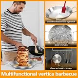 Eidoct Vertical Meat Skewer Stainless Steel Grill Rack with 3 Sizes 8/10/12 view 4