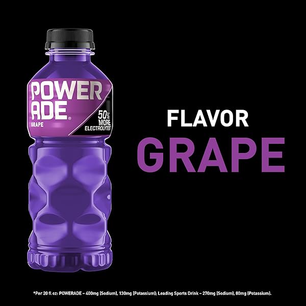 POWERADE GRAPE, 20 FL OZ, 8 PACK