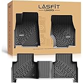 LASFIT Floor Mats for Jeep Grand Cherokee WL 2022-2025 2026 5-Seat (Include 4xe, NOT for L) All Weather TPE Custom Fit Car Mats Floor Liners 1st & 2nd Row, Black