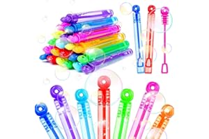 CCINEE 24pcs Mini Bubble Wand,Colourful Bubble Wand Party Favor for Kids Summer Outdoor Party Favor Supply