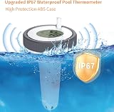 RUNQIN OUTDOOR Wireless Floating Pool Thermometer -40℃ to +70℃ LCD view 3