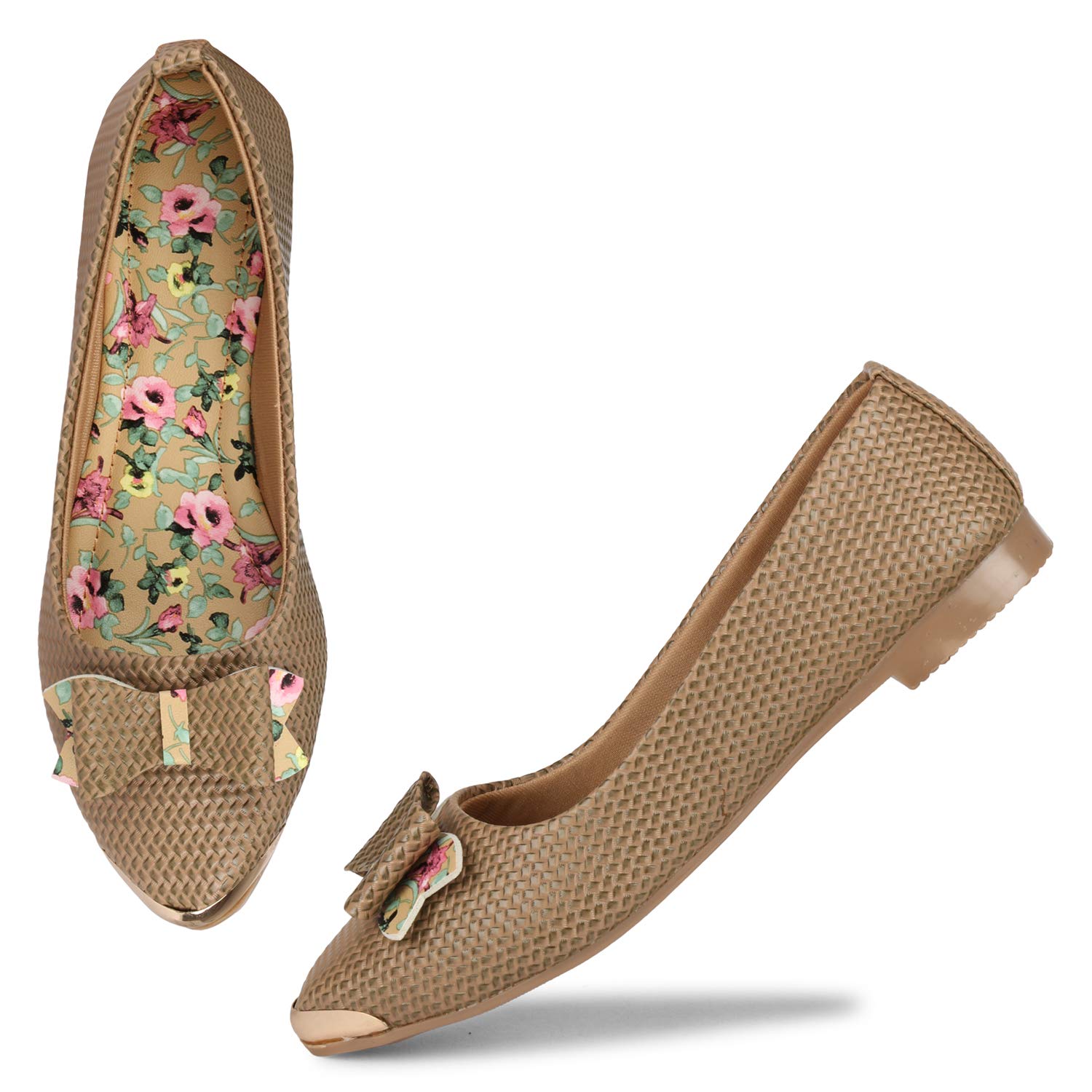 comfortable beige flats