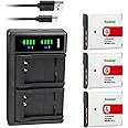 Kastar 3-Pack NP-BG1 Battery and LTD2 USB Charger Replacement for Sony NP-BG1, NP-FG1, G Type Battery, Sony BC-CSG, BC-CSGD, BC-CSGE Charger, Sony Cyber-Shot DSC-WX1, Cyber-Shot DSC-WX10 Camera