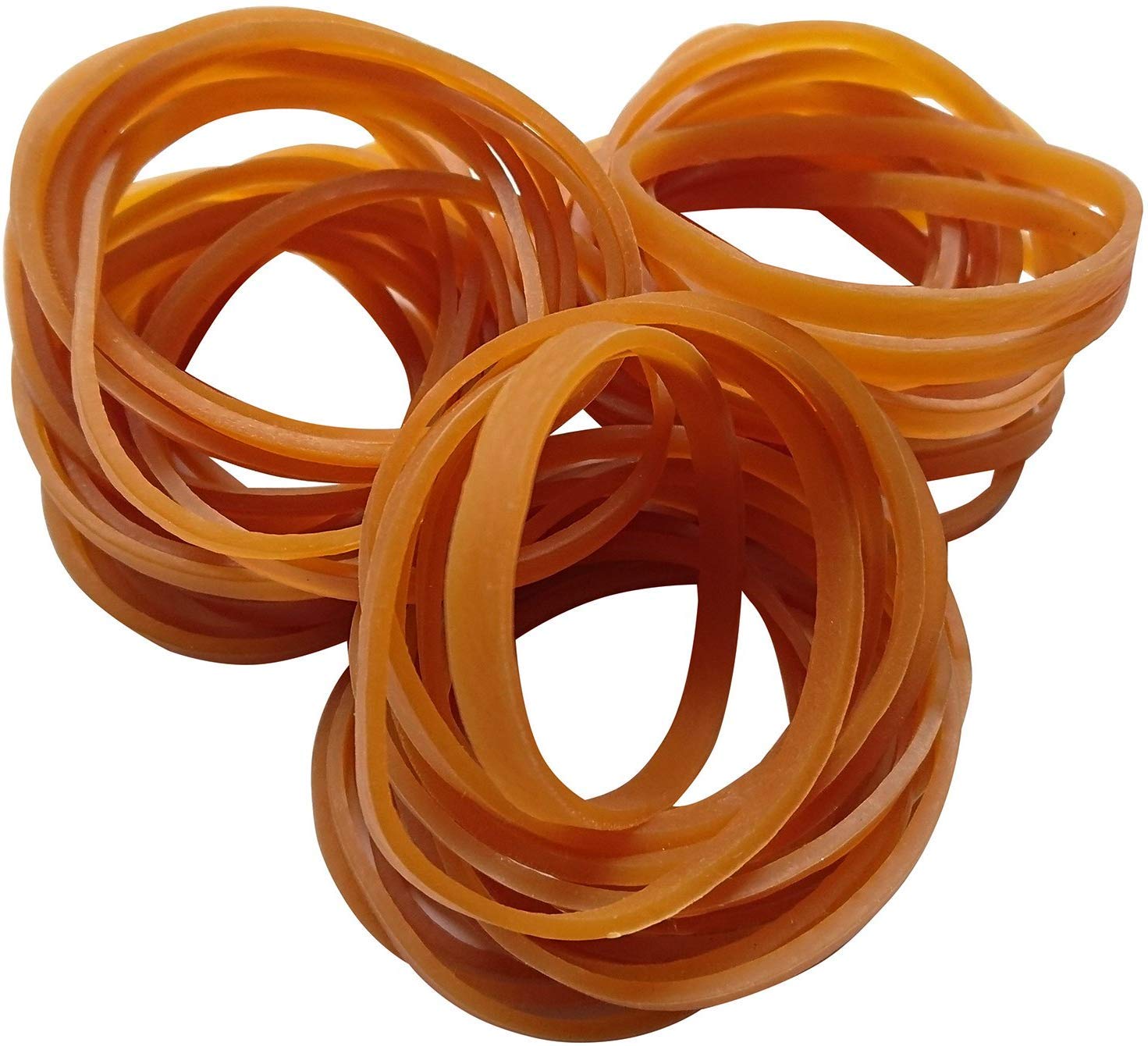 Pyhot 100 Pieces Rubber Bands 100 mm x 5 mm / 4x0.2 inch Elastic Bands for Office Home School Supplies (100x 5mm bands)