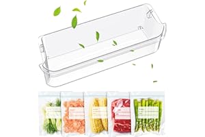 POOLKEY UPGRADED 241505301 241505300 Refrigerator Door Bin Shelf Compatible with Frigidaire FGSC2335TFB Door Shelf Replacement FGSC2335TDB FFSC2323TS8 FFSC2323TSA FFSC2323TS0 FGSC2335TF0 Upper Door Bin