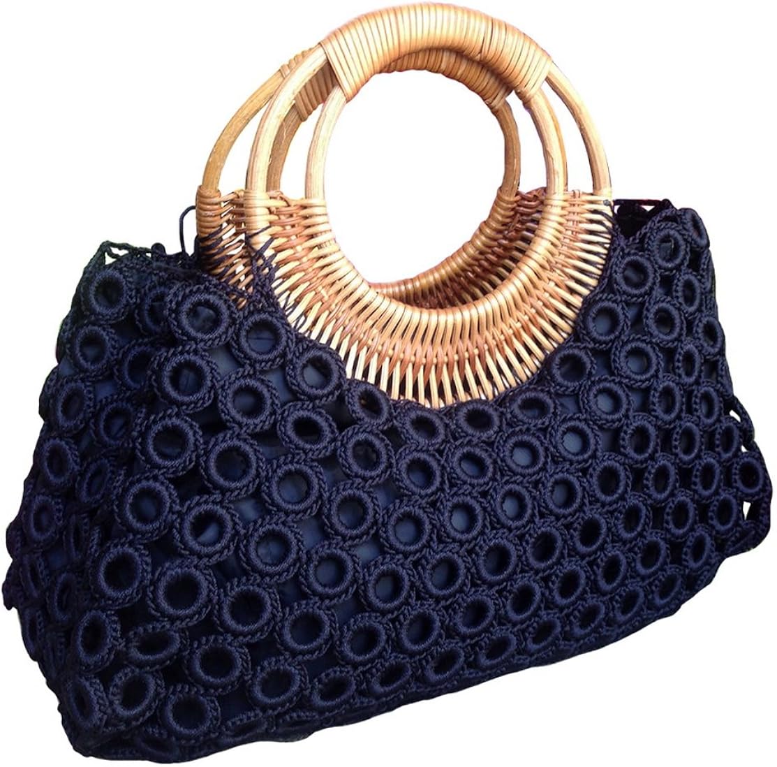 crochet bag with handles