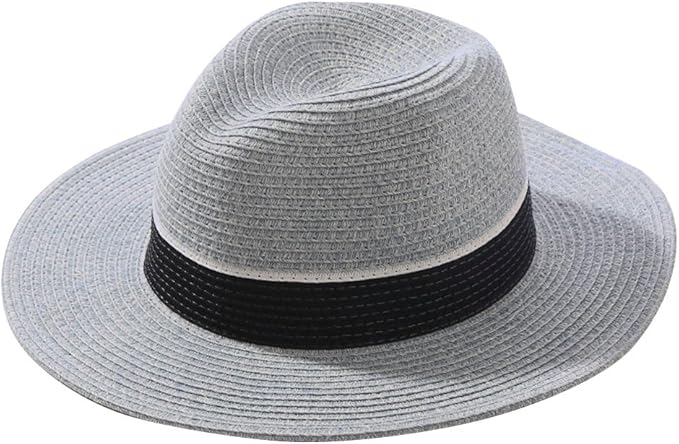 Amazon ノーブランド品 帽子 ハット ツバ広 つば広 つば広帽 レディース ストローハット 紫外線対策 麦わら 麦わら帽子 ブラック 黒 ハット 通販
