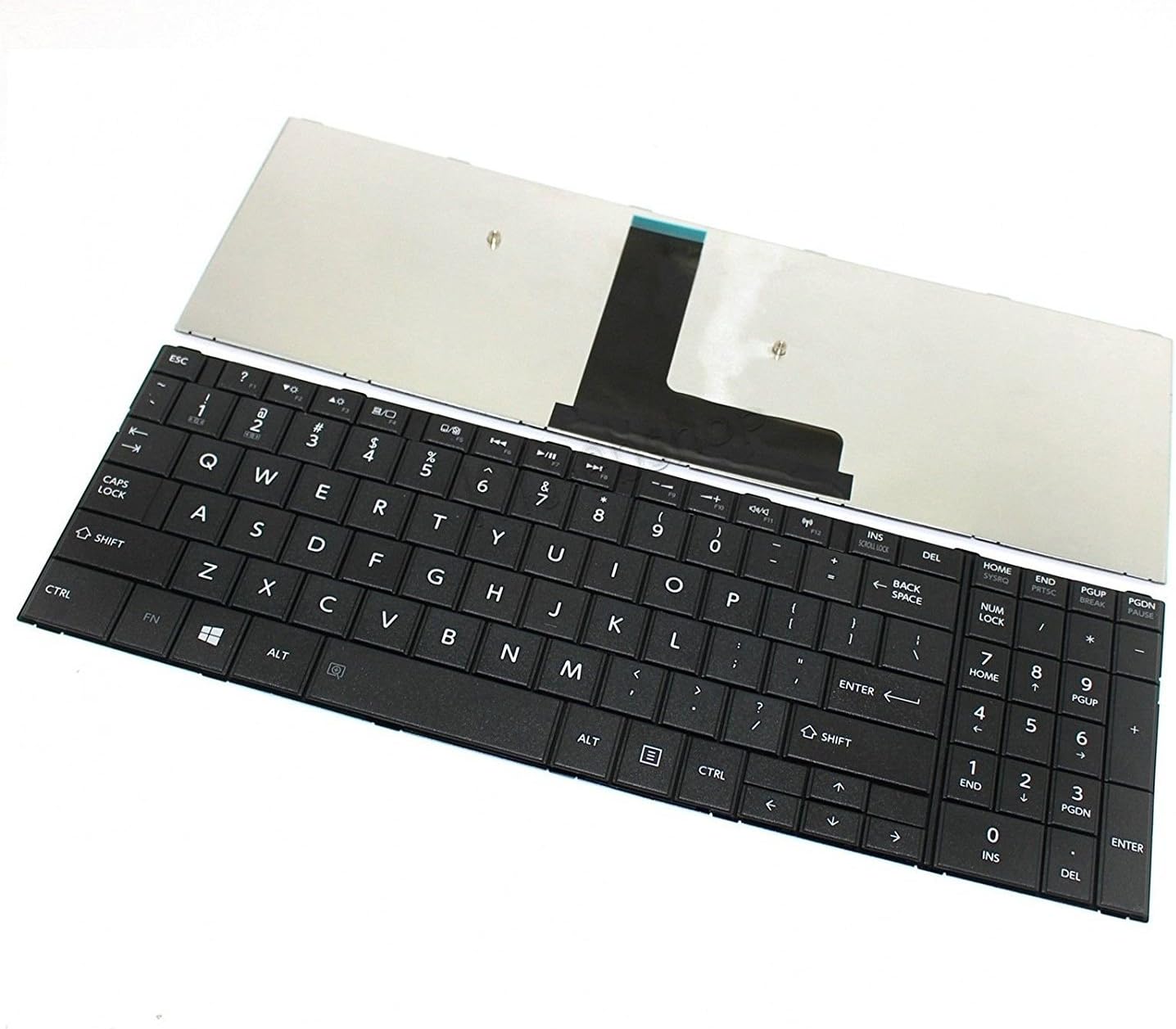 Looleking US Black English Laptop Keyboard for Toshiba Satellite C55D-B5102 C55D-B5160 C55D-B5203 C55D-B5206 C55D-B5212…