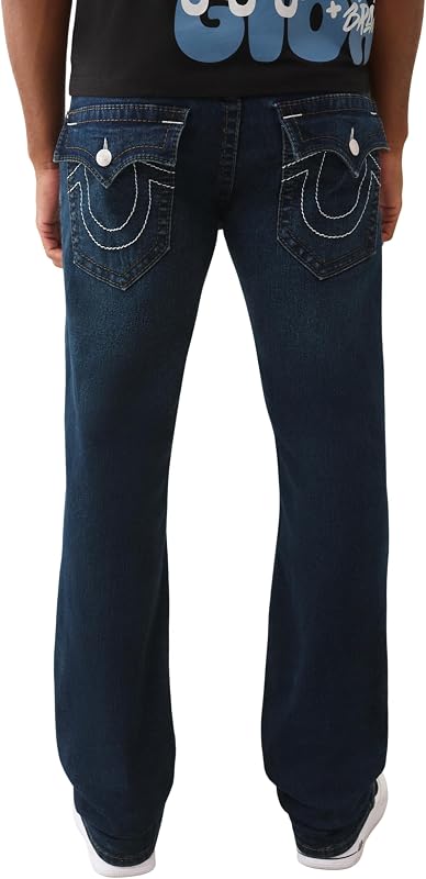 Herren Ricky Big T Flap Straight, Blau, 38