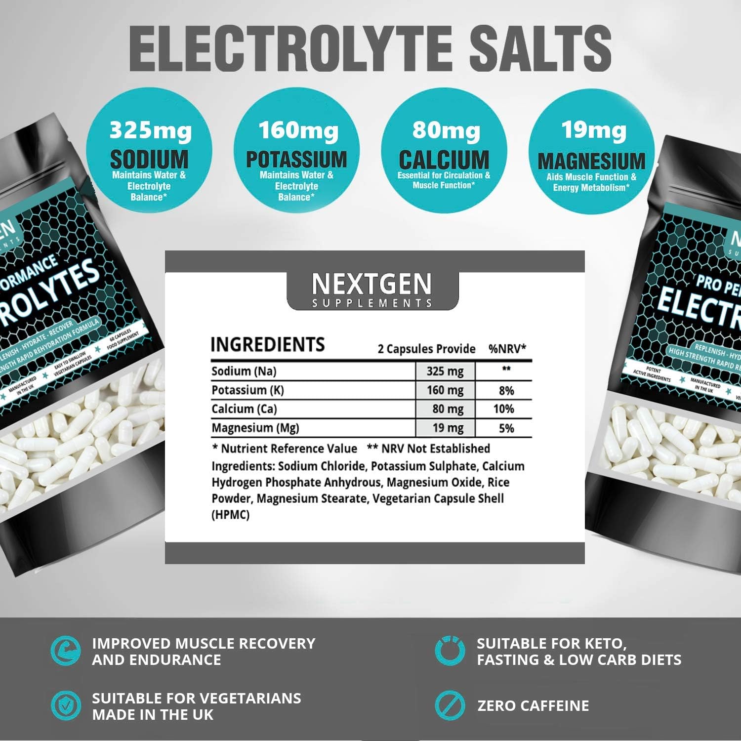 Pro Performance Electrolytes Tablets Rapid Hydration Replenish Lost Minerals & Salts, 60 count (Pack of 1) - Image 3