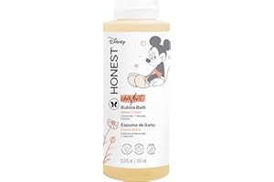The Honest Company Foaming Bubble Bath Gentle Enough for Baby Dermatologist Tested Tear-Free Hypoallergenic Disney’s Mickey Mouse Comfort Sweet Cream 12 fl oz