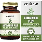 oppuland Artemisinin Plus – Sweet Wormwood Extract 100mg – Artemisia Annua Complex with Folic Acid & Selenium – Herbal Supplement for Immune System & Wellness – Vegan Capsules – 120 Count