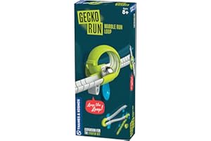 Gecko Run Marble Run Loop Expansion Pack by Thames & Kosmos – Extra Stunt for Vertical Marble Run Starter Set; Fast, No-Mess Setup with Residue-Free Nano-Adhesive Pads for Hours of Creative Play