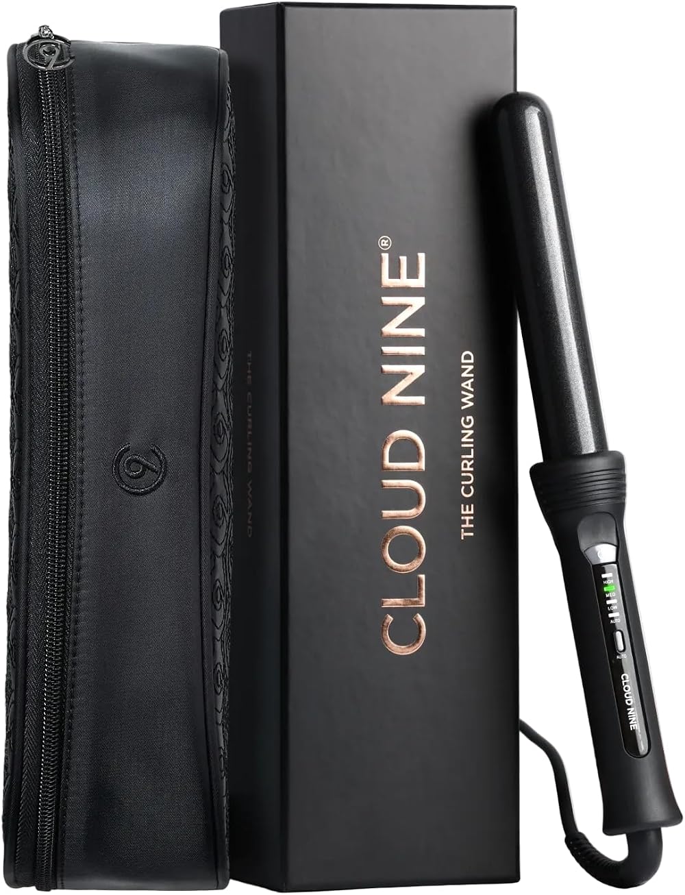 Cloud Nine Curling Wand Hair Curler Variable Temperature 125-175C Ceramic Barrel