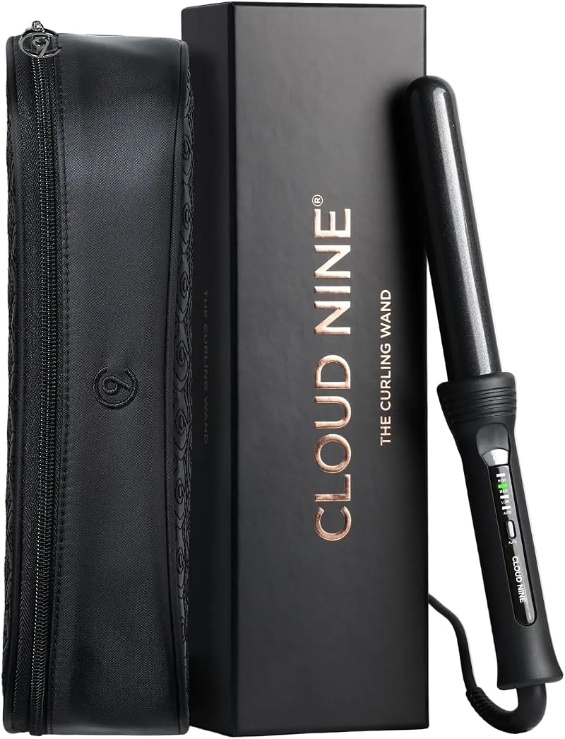 Cloud Nine Curling Wand Hair Curler Variable Temperature 125-175C Ceramic Barrel